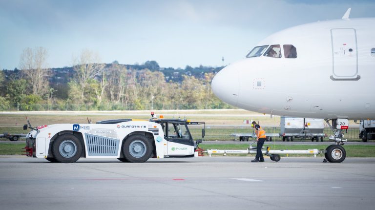 Menzies Aviation reaches 25% electric ground support equipment target.
