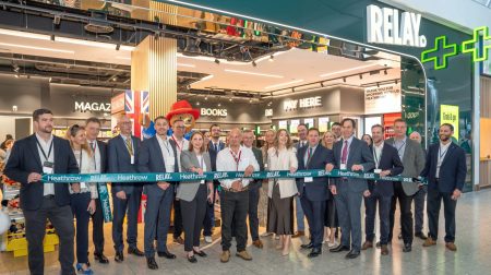 Lagardère Travel Retail opens first UK Relay store at Heathrow Heathrow and Lagardère Travel Retail representatives open the new Relay store at Heathrow Terminal 2 with a rubbon-cutting ceremony.
