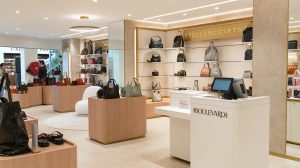 Interior of a new fashion store at Nice Côte d'Azur Airport.