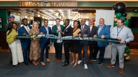 Neir’s Tavern opens at JFK Terminal 8 under US$125m concessions program Representatives of MERA, ASUR Airports, American Airlines and the Port Authority of New York and New Jersey attend a ribbon cutting ceremony for Neir’s Tavern at JFK airport.