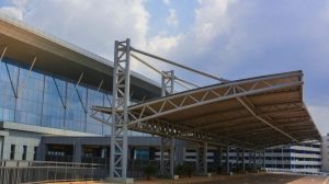 Terminal modernization project underway at Murtala Muhammed International Airport.