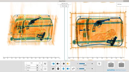 Smiths Detection wins ENAC certification for APIDS on Hi-Scan 6040 CTiX Screenshot of the display from a Smiths Detection screening system, showing the contents of a piece of luggage.