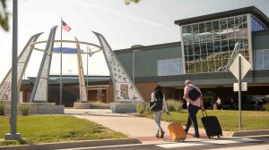 Exterior of the new Fort Wayne International Airport.