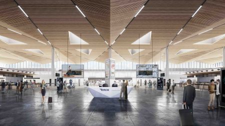 Artist render of the expansion at Riga Airport.
