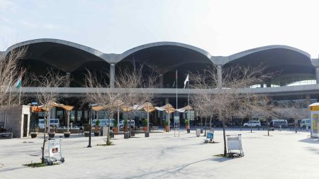 The Terminal building of Amman Queen Alia International Airport (AMM) in Jordan on February 17, 2019.