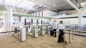 Brisbane Airport opens 12-lane passport control ahead of school holidays.